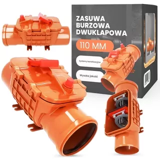 Dvojklapkový búrkový posúvač 110 PESTAN spätný ventil